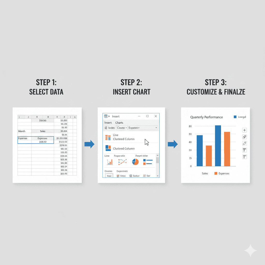 use excel make chart